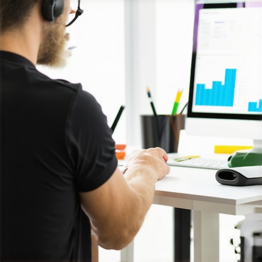 Person analyzing SEO data on digital screen in Swedish market context