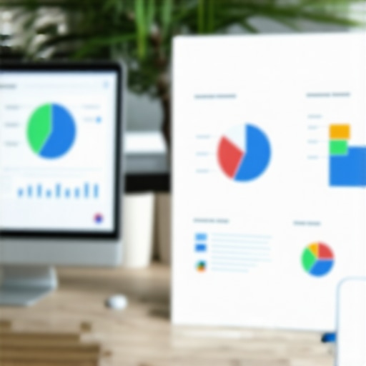 SEO analysis tools and charts in a modern Swedish office