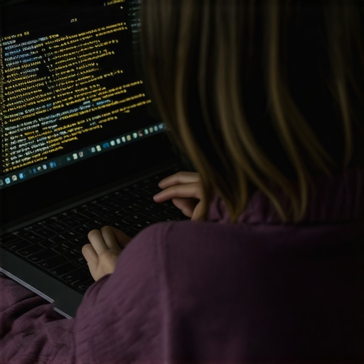 A person reviewing SEO analytics with Swedish keywords on a laptop screen